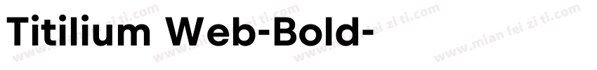 Titilium Web-Bold字体转换